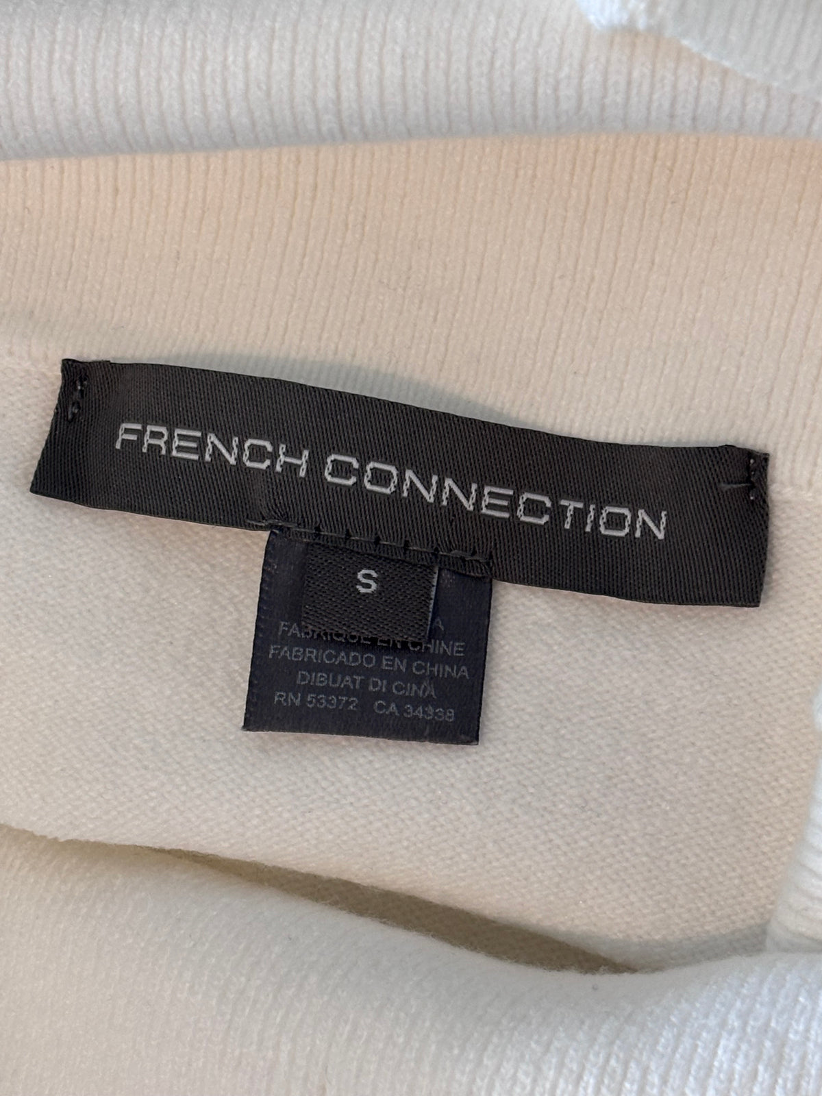 French Connection Winter-White Babysoft Cowl-Neck Jumper, S