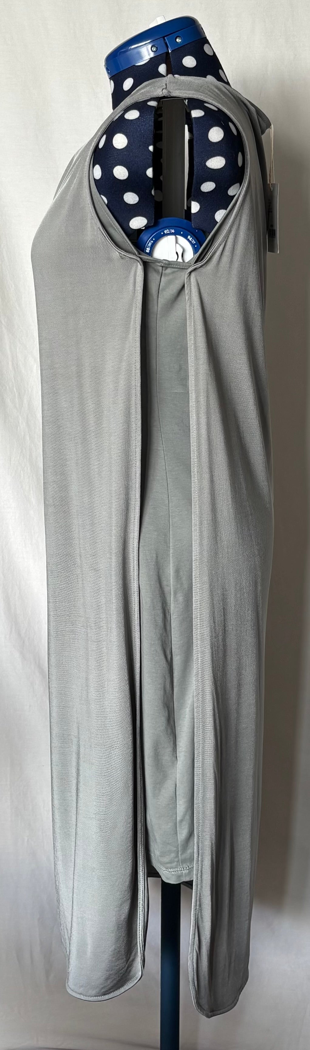 YAYA Bluish-Grey Sleeveless Maxi Dress, M