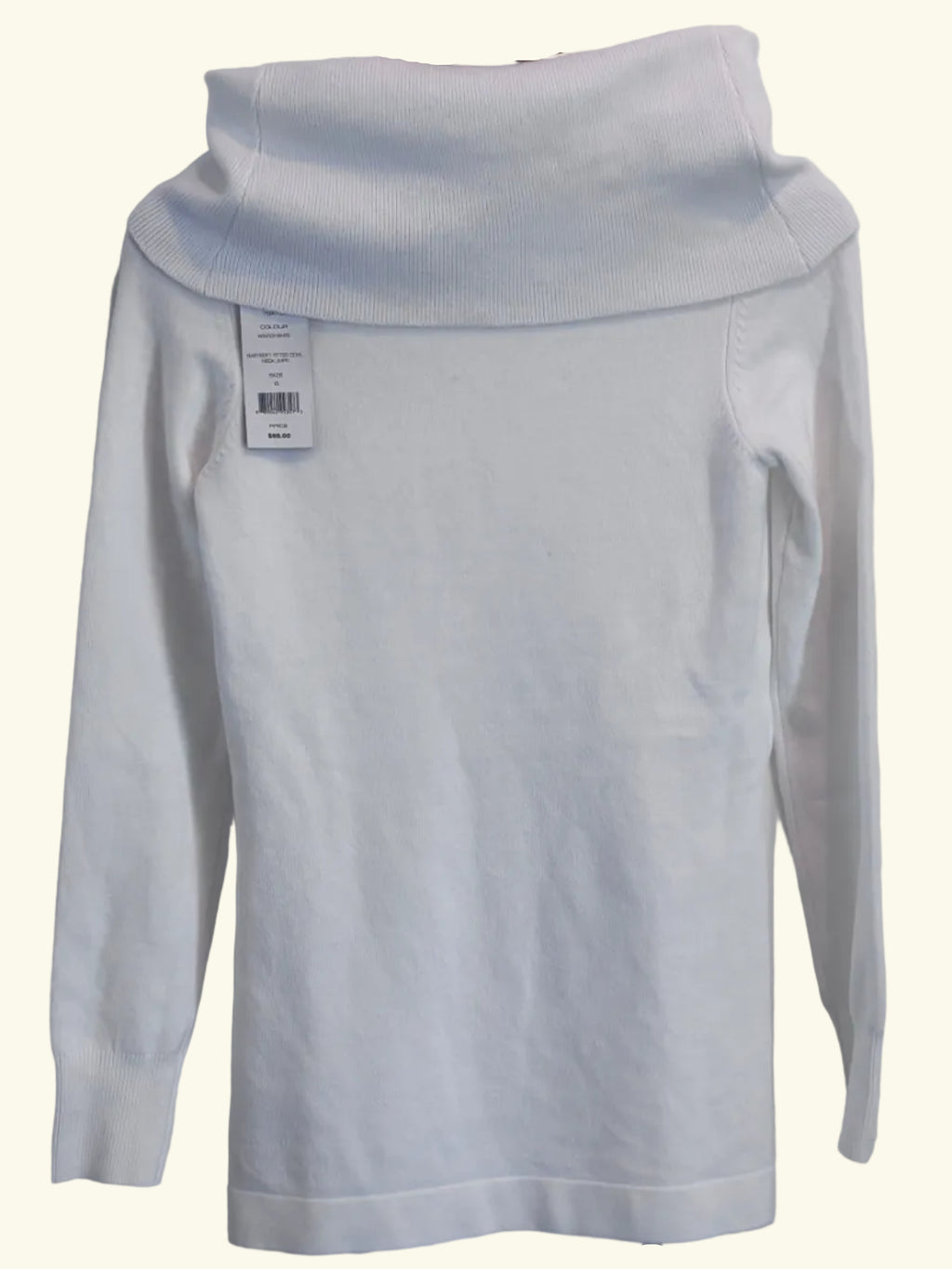 French Connection Winter-White Babysoft Cowl-Neck Jumper, S