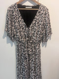 Abercrombie & Fitch Floral Tie-Waist Maxi Dress, L