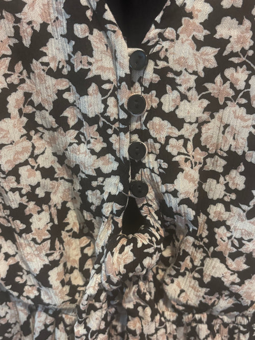 Abercrombie & Fitch Floral Tie-Waist Maxi Dress, L