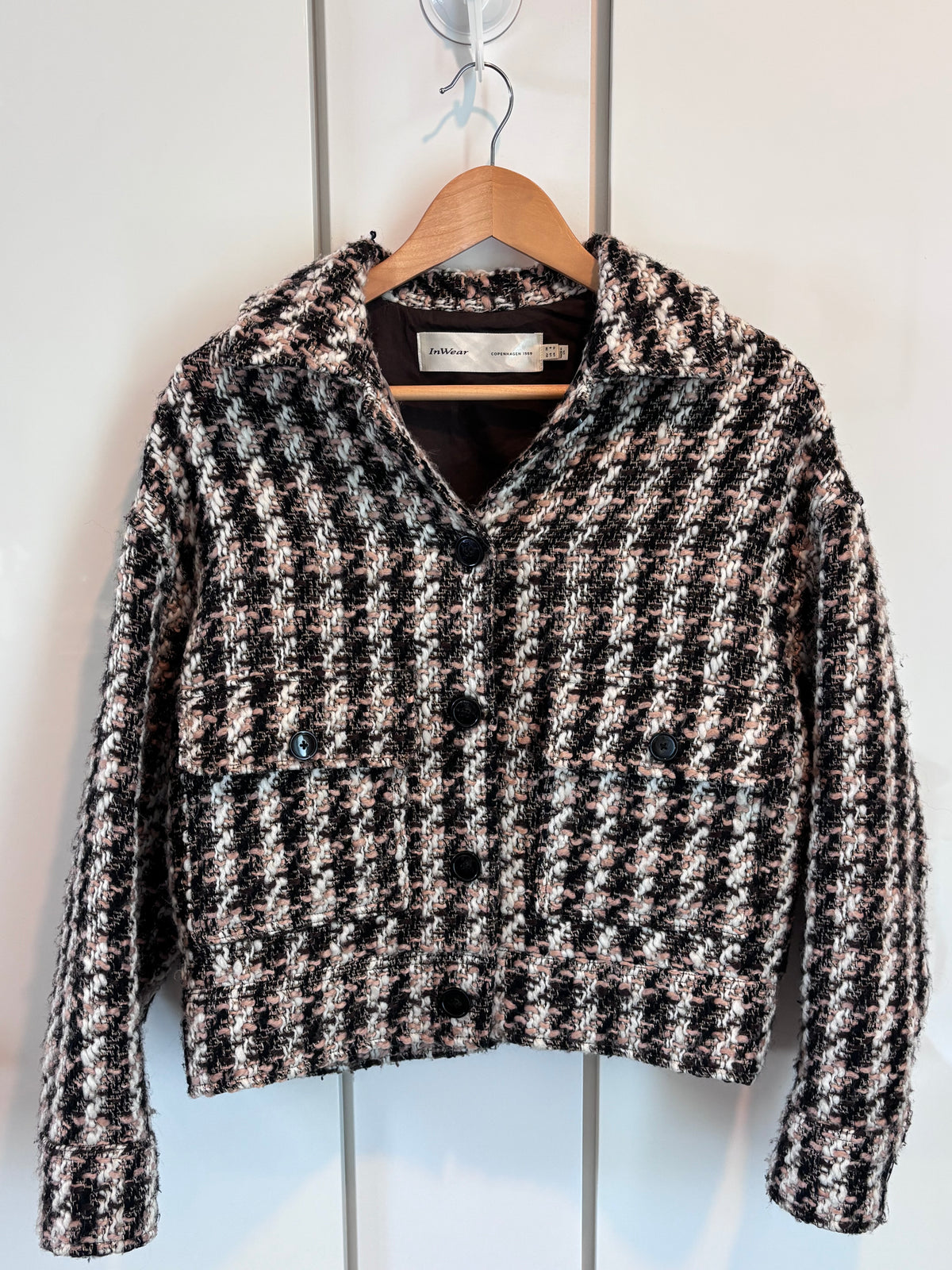 InWear Wool-Blend Bouclé Jacket, EU 36