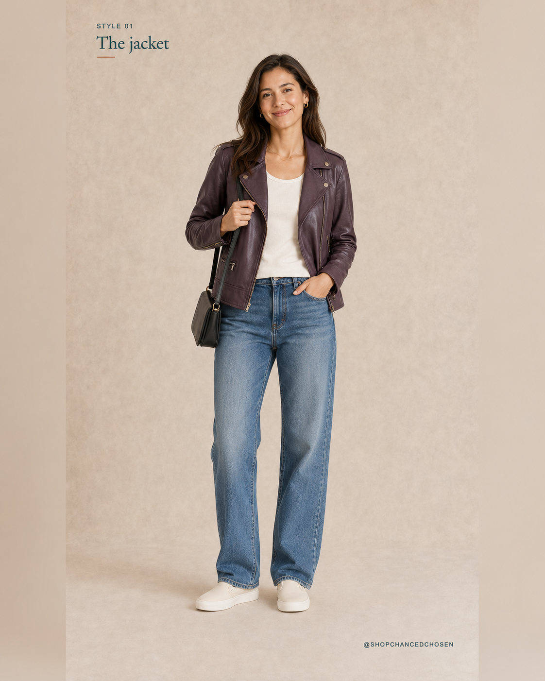 Lord and Taylor 100% leather moto jacket, size L