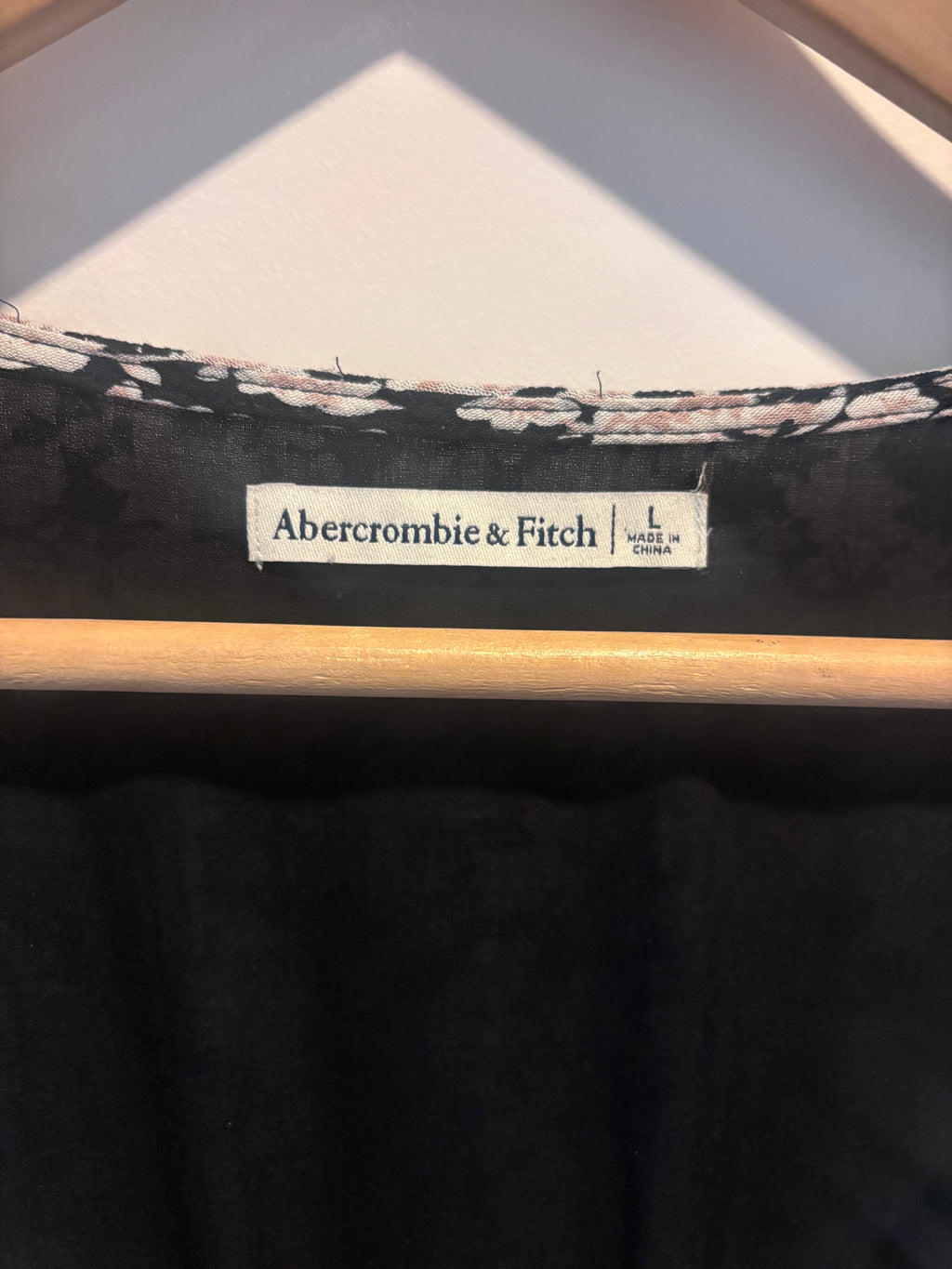 Abercrombie & Fitch Floral Tie-Waist Maxi Dress, L