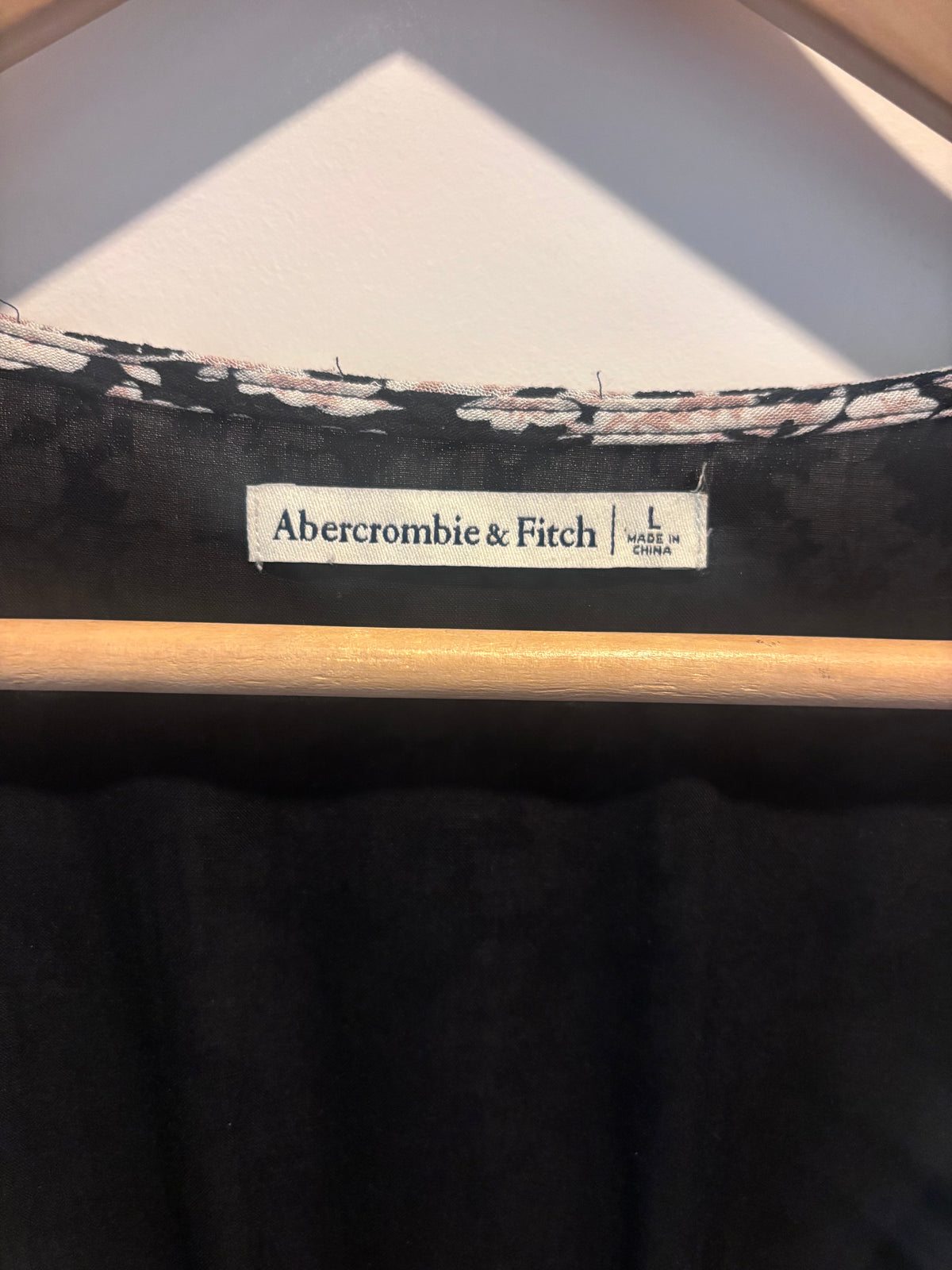Abercrombie & Fitch Floral Tie-Waist Maxi Dress, L