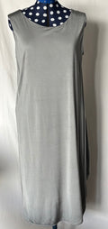 YAYA Bluish-Grey Sleeveless Maxi Dress, M