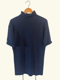 Sessùn Navy Mock-Neck T-Shirt Dress, S
