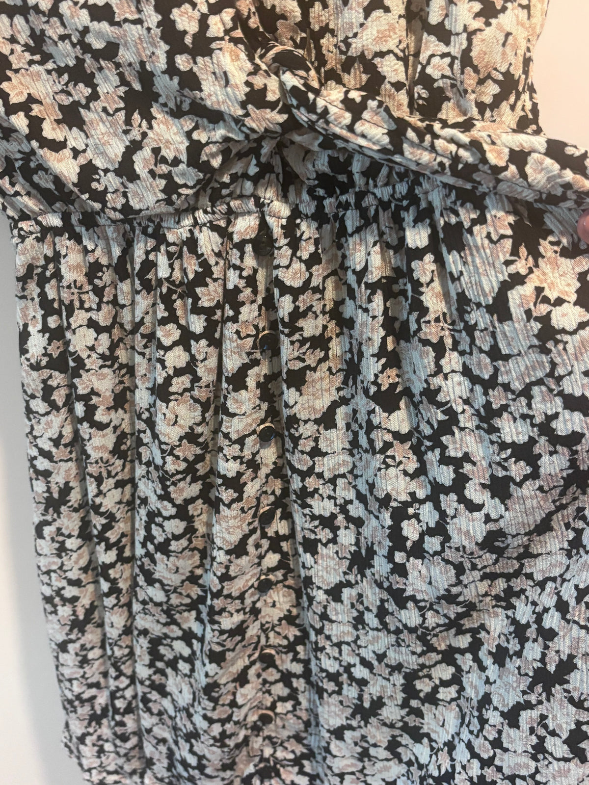 Abercrombie & Fitch Floral Tie-Waist Maxi Dress, L