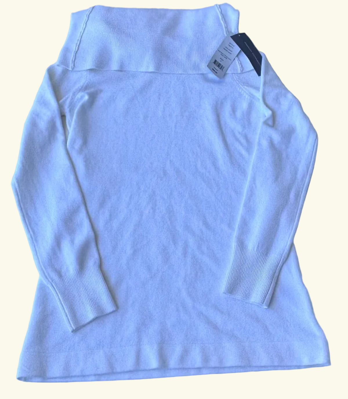 French Connection Winter-White Babysoft Cowl-Neck Jumper, S