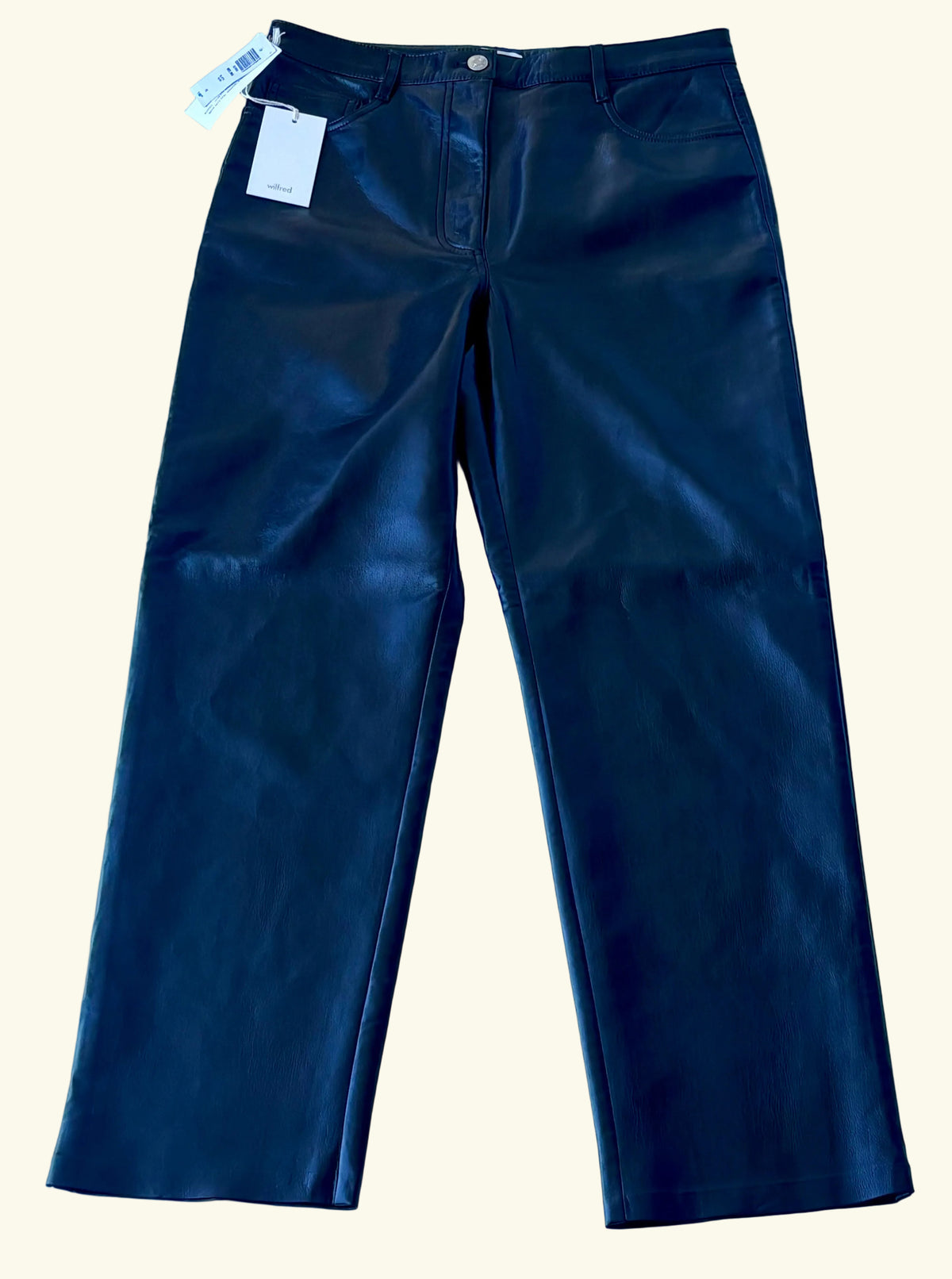 Wilfred Melina Black Vegan Leather Pants, 10