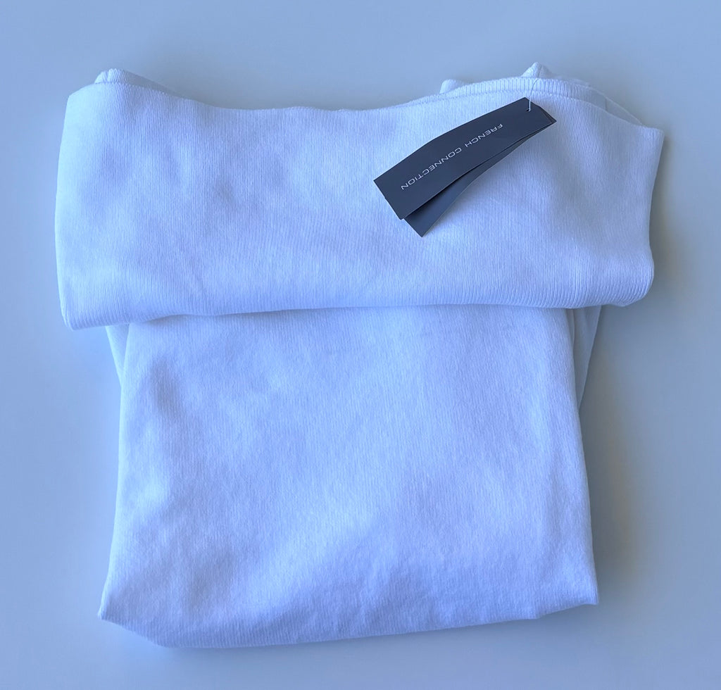 French Connection Winter-White Babysoft Cowl-Neck Jumper, S