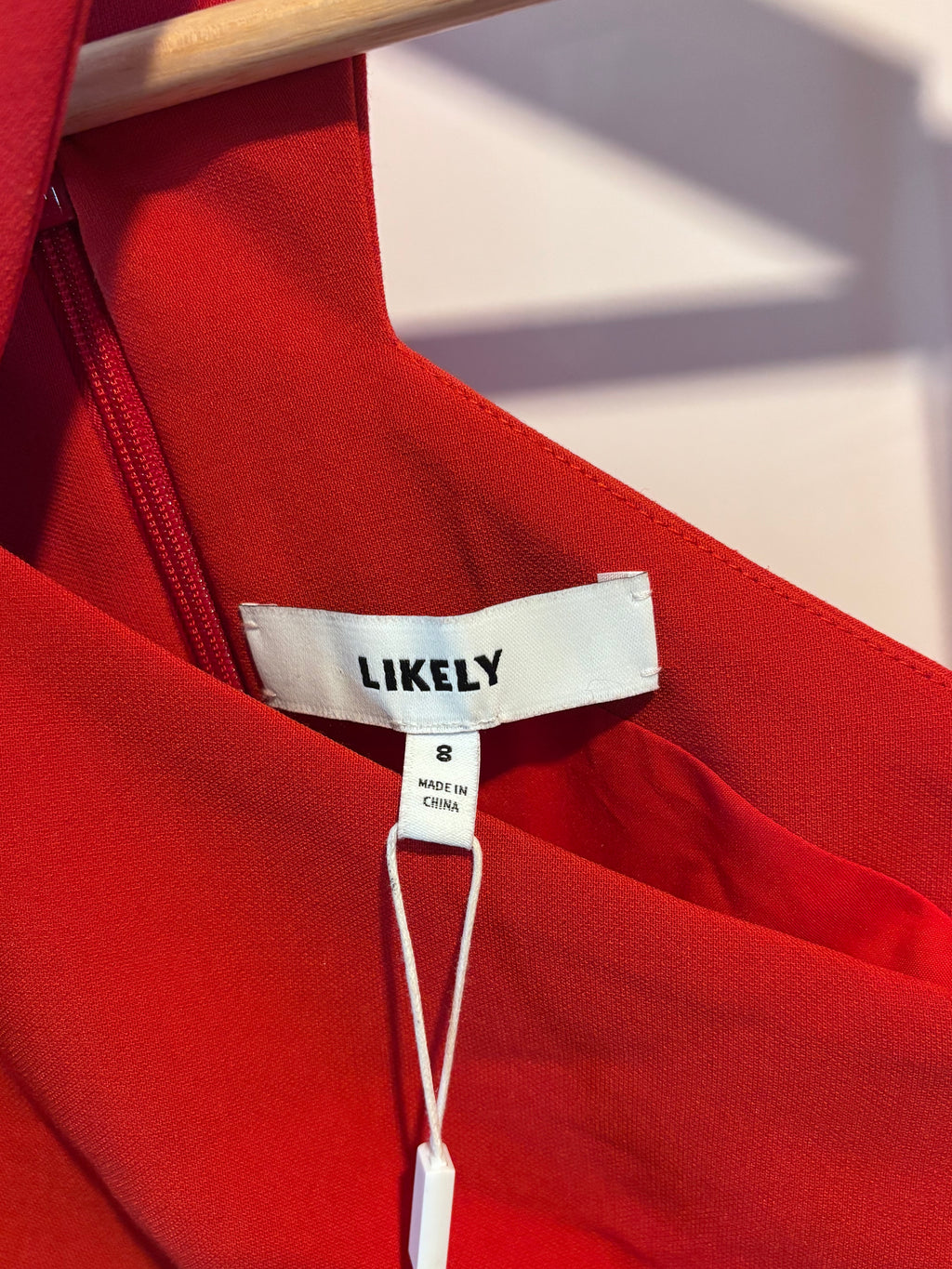 LIKELY Scarlet Red Carolyn Dress, 8