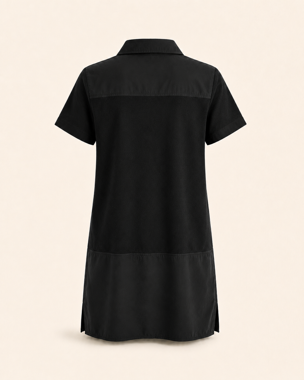 Lacoste Black Silk-Blend Shirt Dress, M/ EU 40