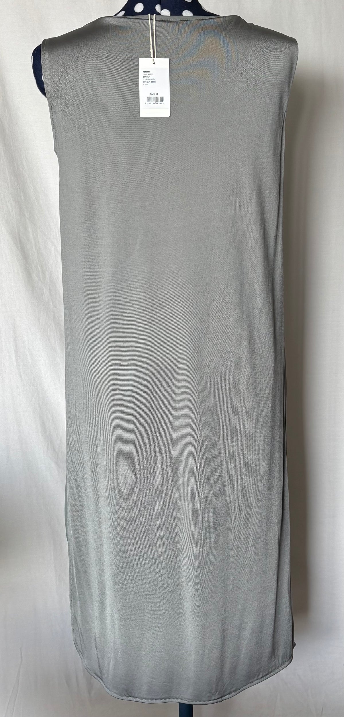 YAYA Bluish-Grey Sleeveless Maxi Dress, M