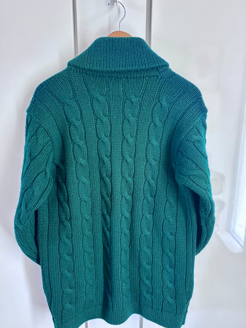 Polo Ralph Lauren Forest-Green Wool Cardigan, S/P