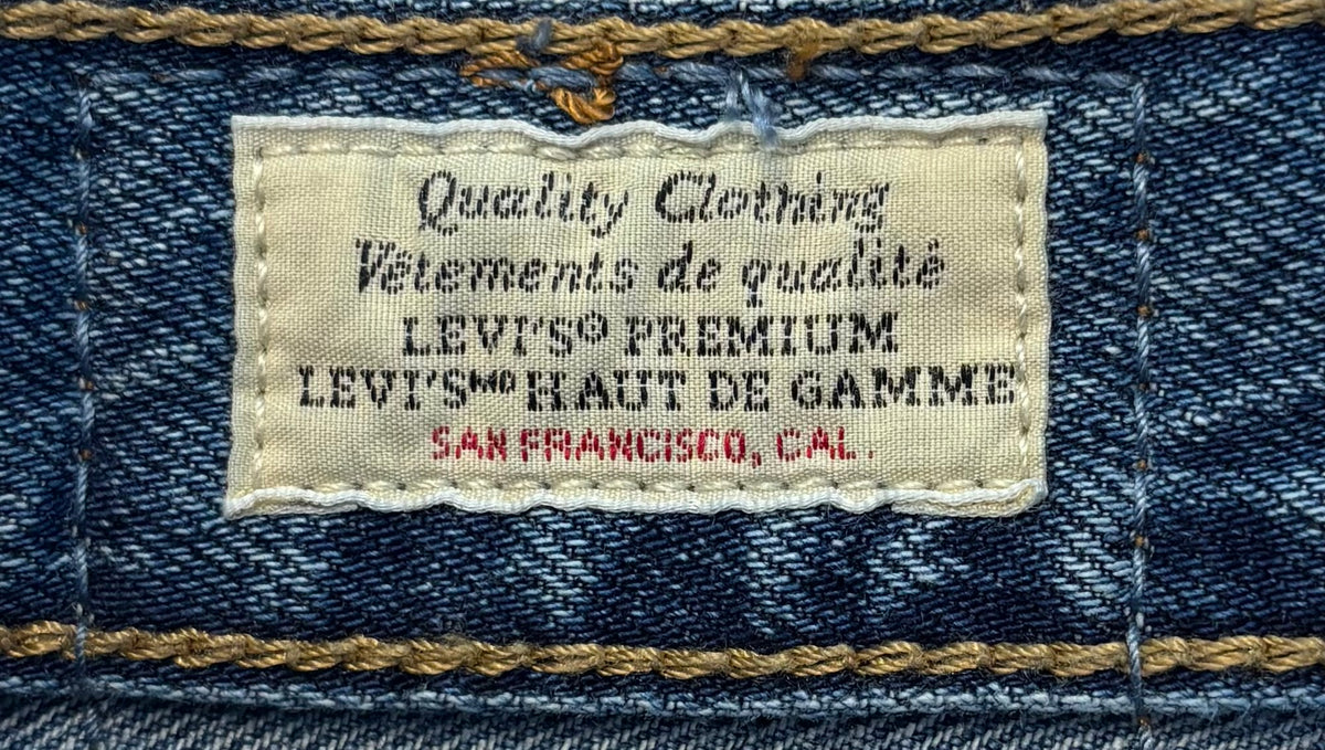 Levi's Premium Light-Wash Denim Midi Skirt, 28