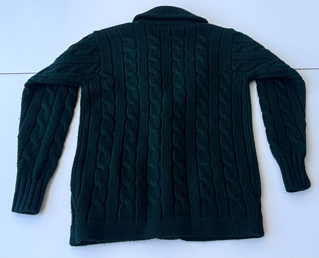 Polo Ralph Lauren Forest-Green Wool Cardigan, S/P