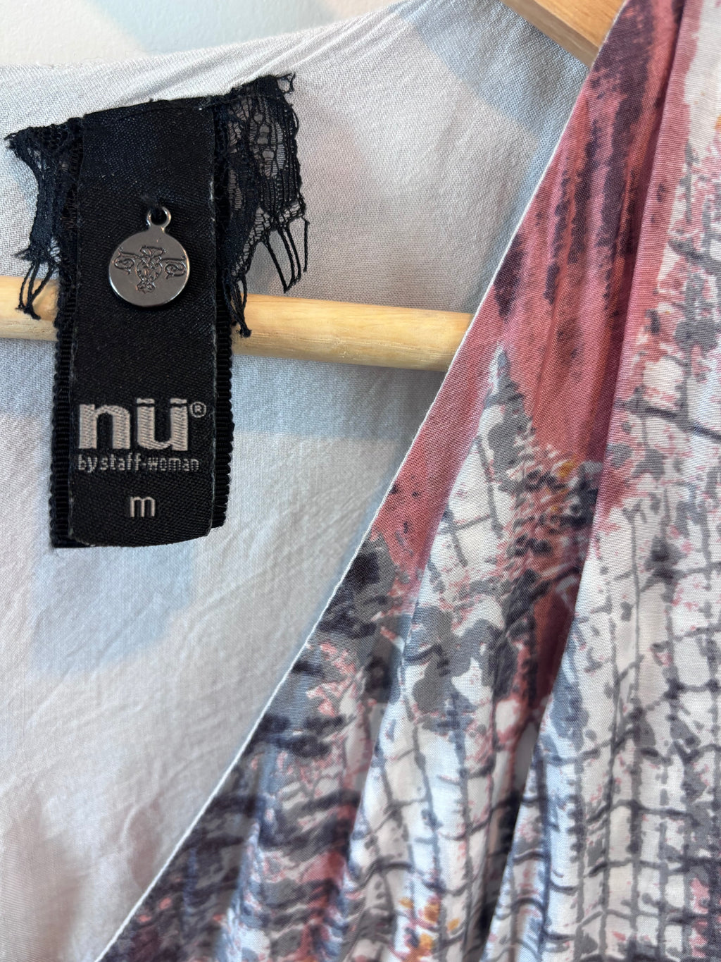 NÜ by Staff-Woman Abstract Silk-Blend Dress, M