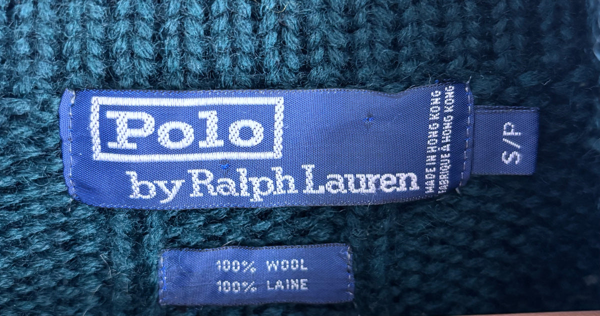 Polo Ralph Lauren Forest-Green Wool Cardigan, S/P