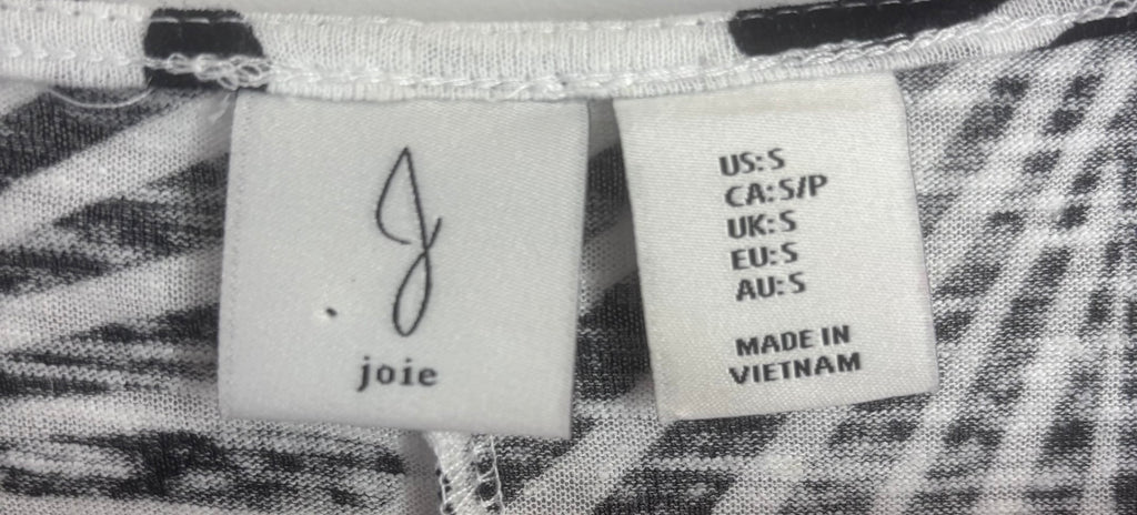 Joie Abstract Botanical Linen-Blend Top, S