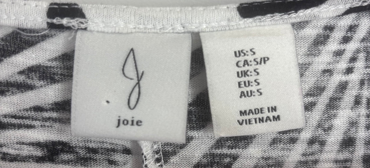 Joie Abstract Botanical Linen-Blend Top, S