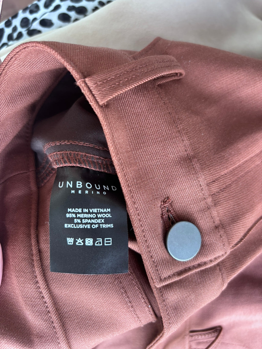 Unbound Merino Clay Slim Travel Pants, 30 x 30