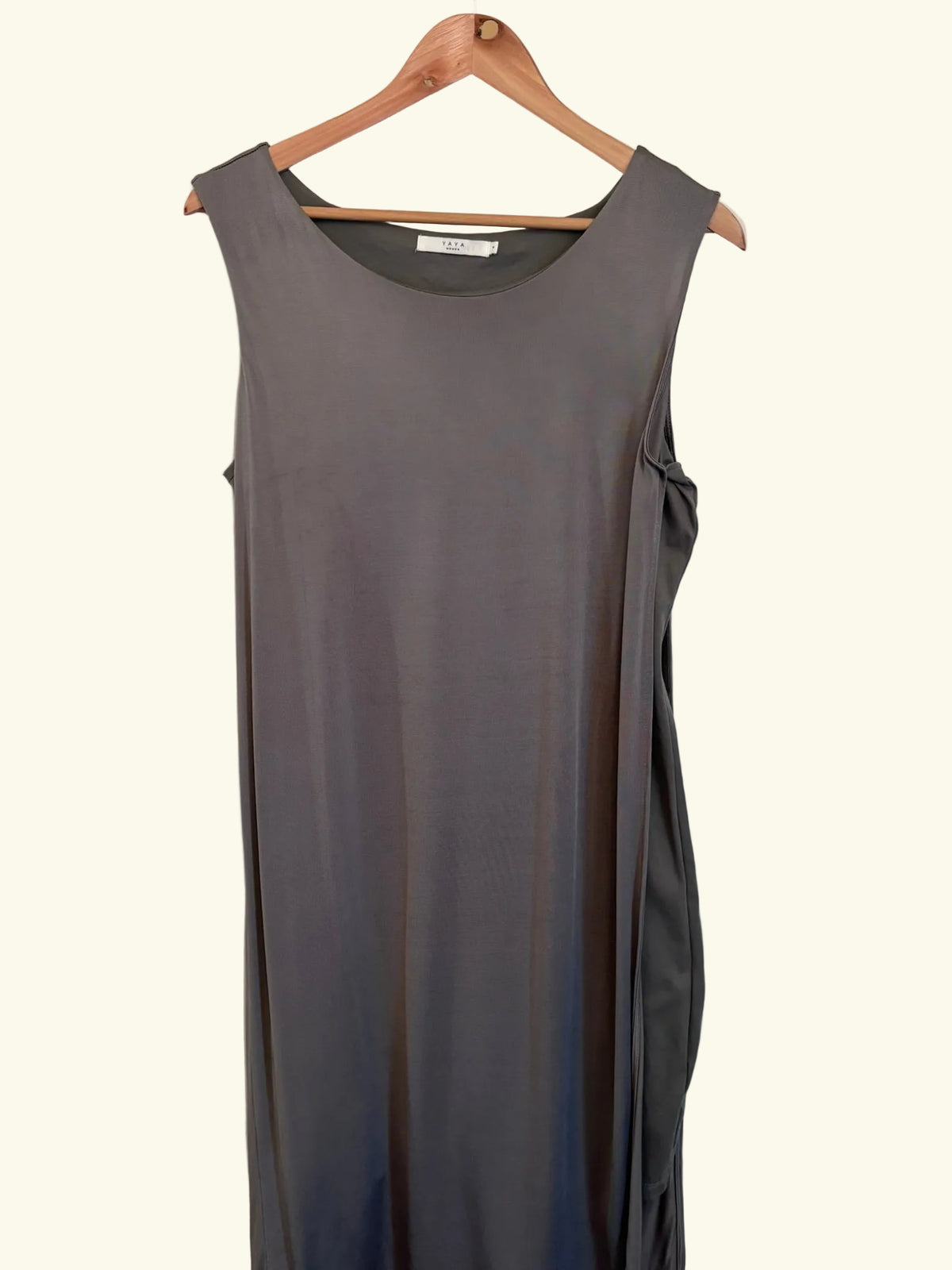 YAYA Bluish-Grey Sleeveless Maxi Dress, M